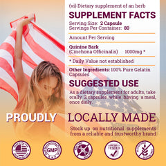 HERBALICIOUS corteza de cinchona en primer plano indicando origen natural