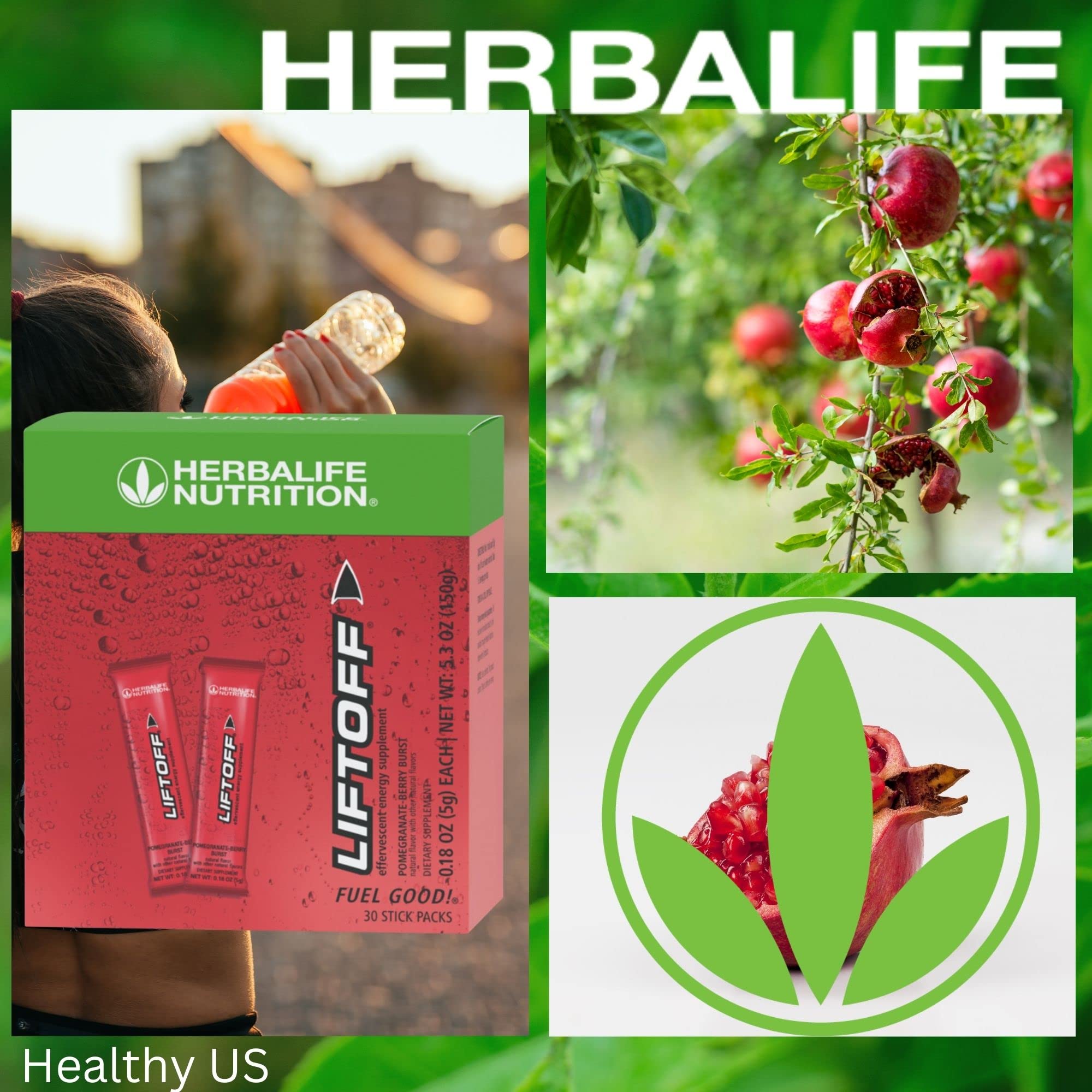 HERBALIFE comprimido en mano mostrando tamaño y facilidad de transporte