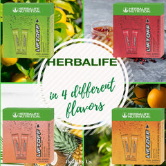 HERBALIFE comprimido en escritorio ilustrando uso en oficina para enfoque