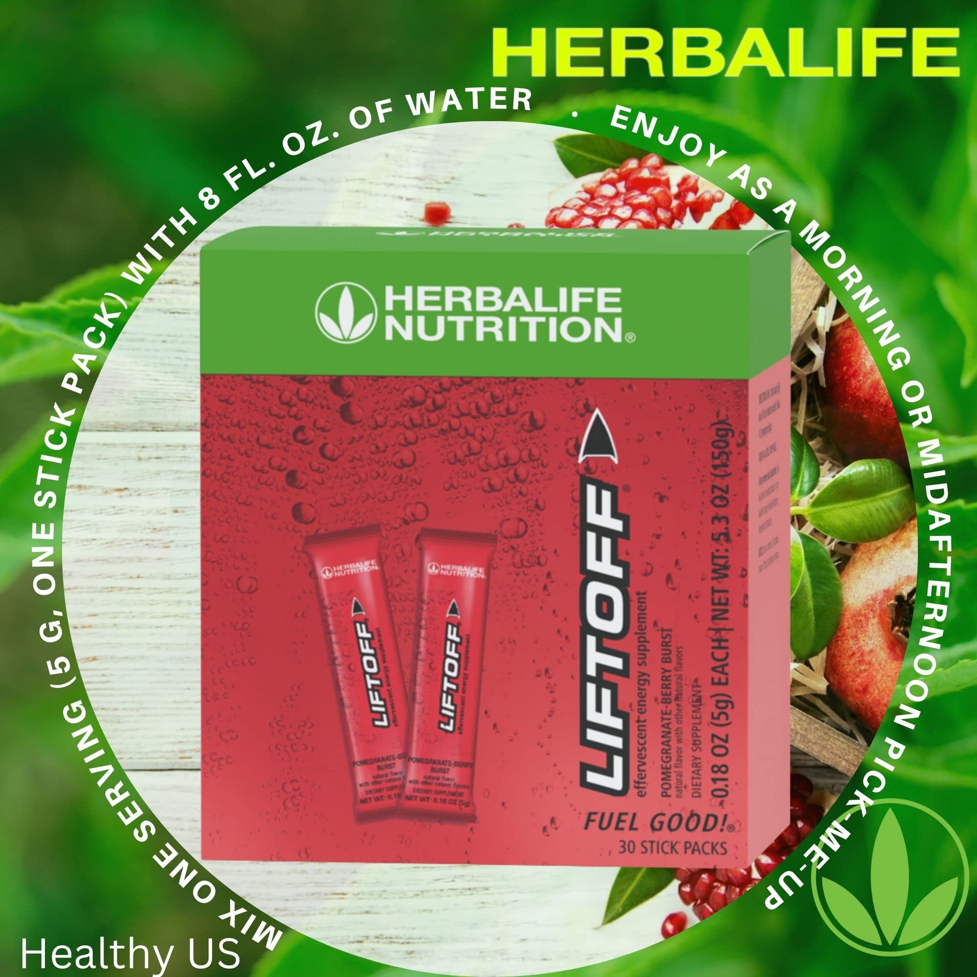 HERBALIFE envase abierto con varios comprimidos listos para uso