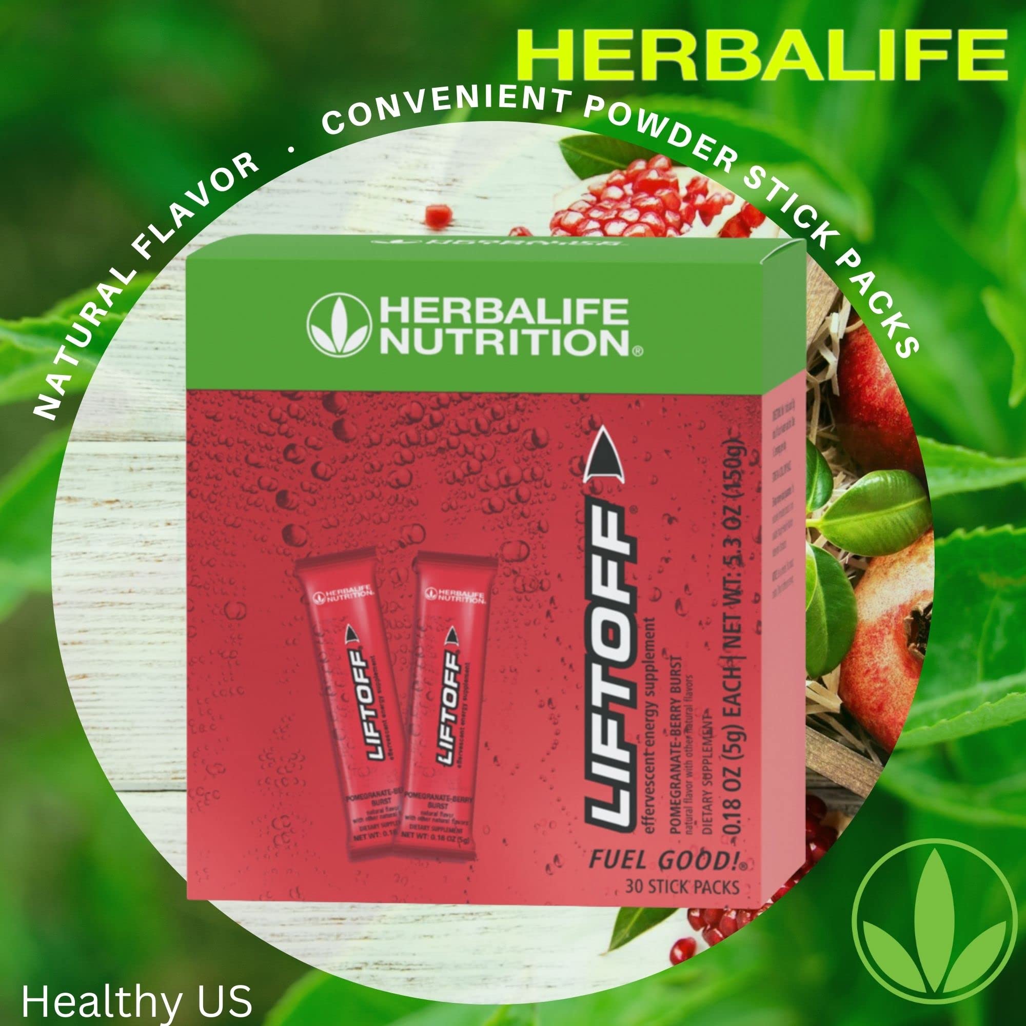 HERBALIFE etiqueta con ingredientes clave para energía y vitaminas
