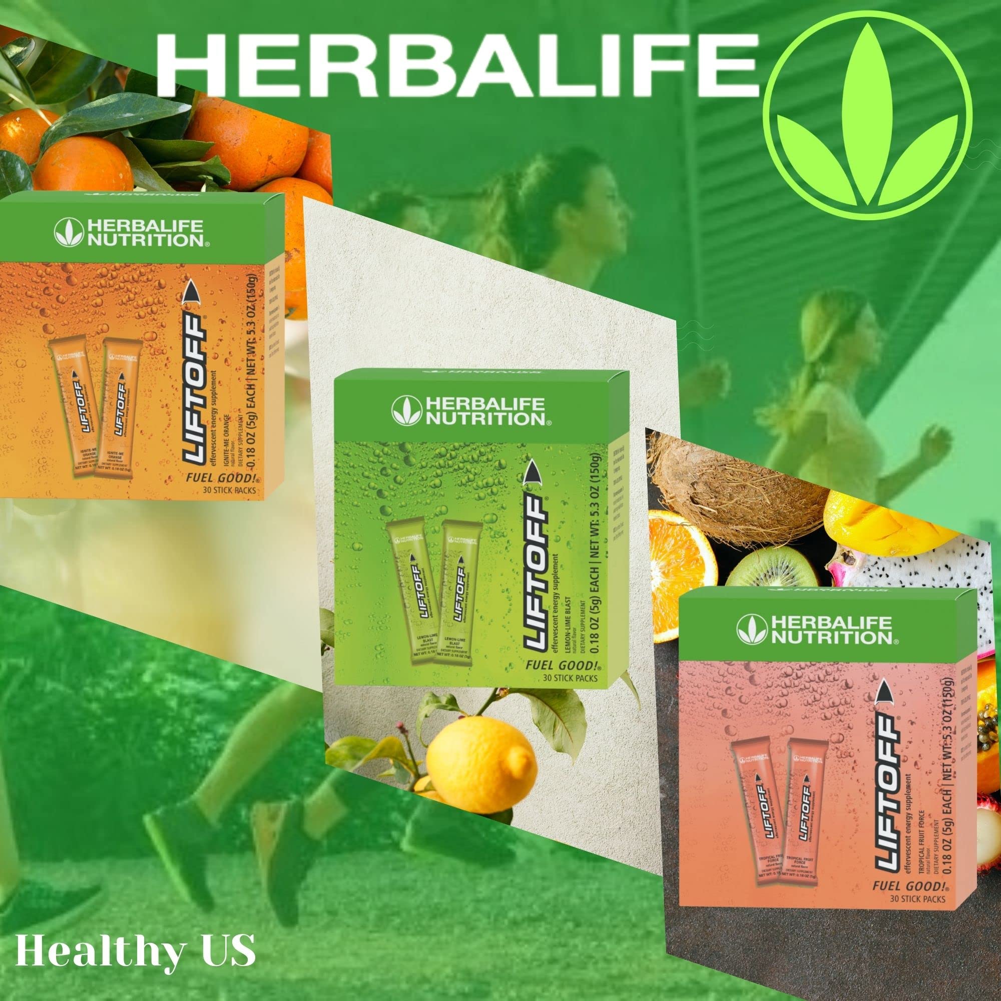 HERBALIFE envase sobre encimera resaltando uso cotidiano en casa