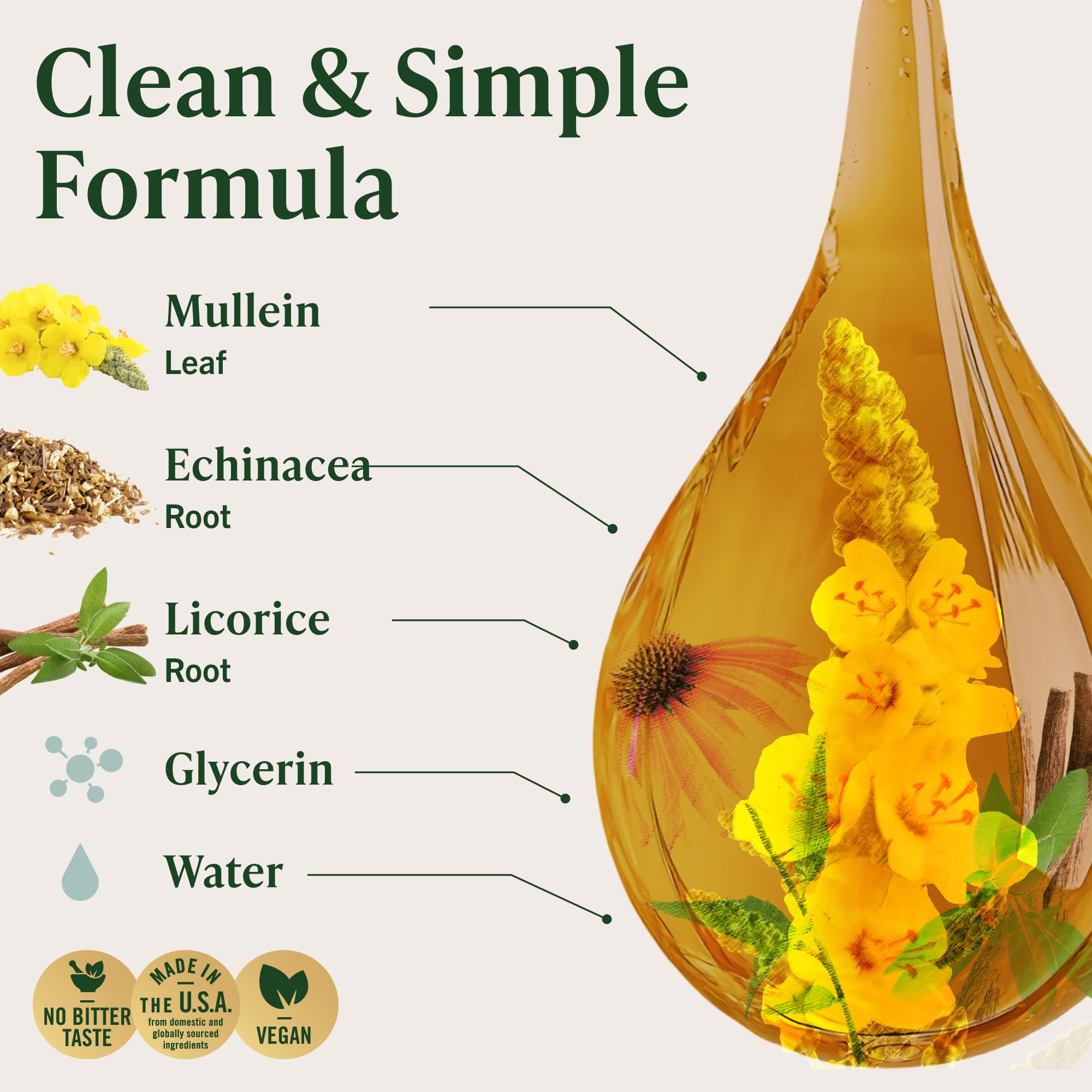 HERBAMAMA hojas de gordolobo y echinácea como ingredientes naturales