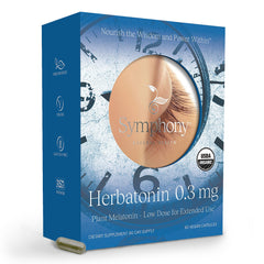 Herbatonin frente del empaque mostrando diseño y beneficio de dosis baja