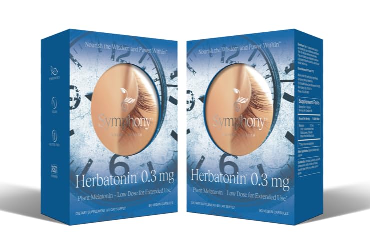 Herbatonin frasco frontal mostrando diseño y cantidad de cápsulas, claridad y confianza