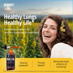 HERBIFY primer plano del gotero y líquido para dosificación fácil