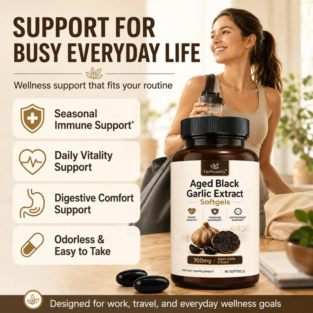 Herbounty etiqueta con información clara y beneficios del producto