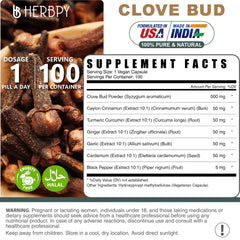 Herbpy 7en1 Clavo, porción diaria para bienestar natural