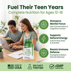 Herbtonics cápsula en mano fácil de tragar para adolescentes activos