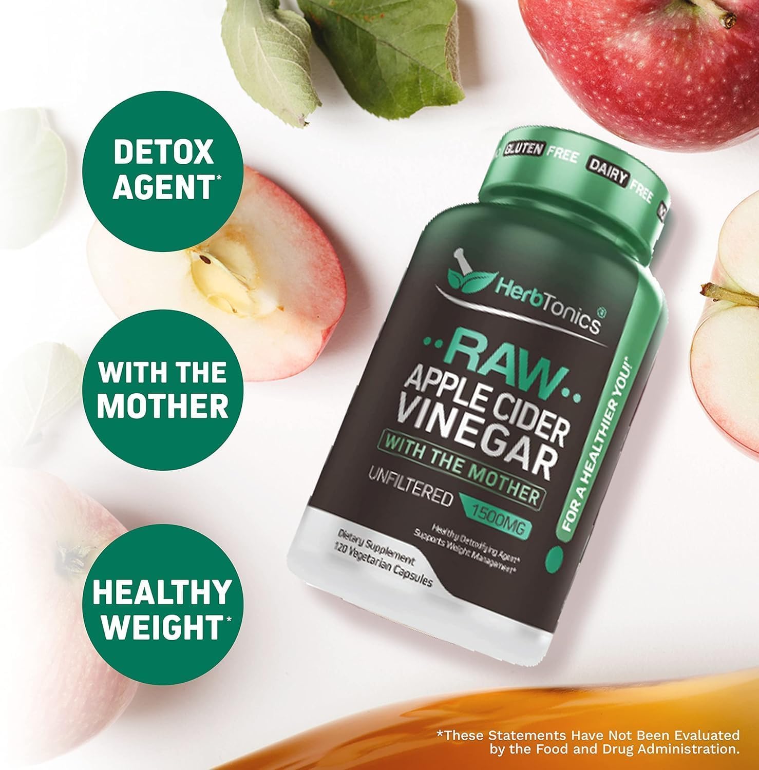 Herbtonics etiqueta con información nutricional y dosis clara