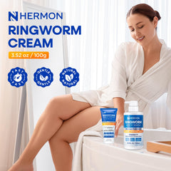 Hermon aplicación en mano evidenciando alivio del picor
