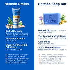 Hermon crema textura cremosa que facilita absorción rápida y aplicación