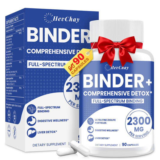 HevChay frente del envase mostrando fórmula 2300 mg y beneficios