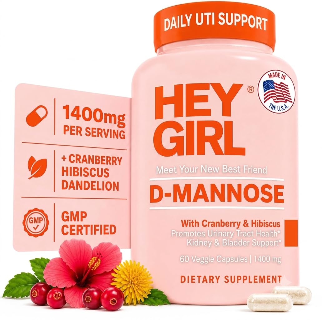 Hey Girl Tea frasco frontal mostrando etiqueta clara y beneficios