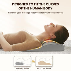 Heycool primer plano de nodos shiatsu, muestra acción profunda en músculos