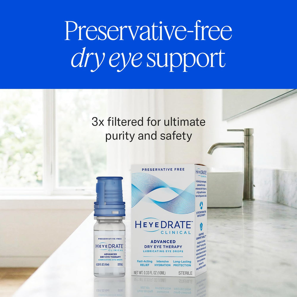 Heyedrate ingredientes resaltados que muestran hylan‑A y povidona