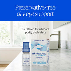 Heyedrate ingredientes resaltados que muestran hylan‑A y povidona