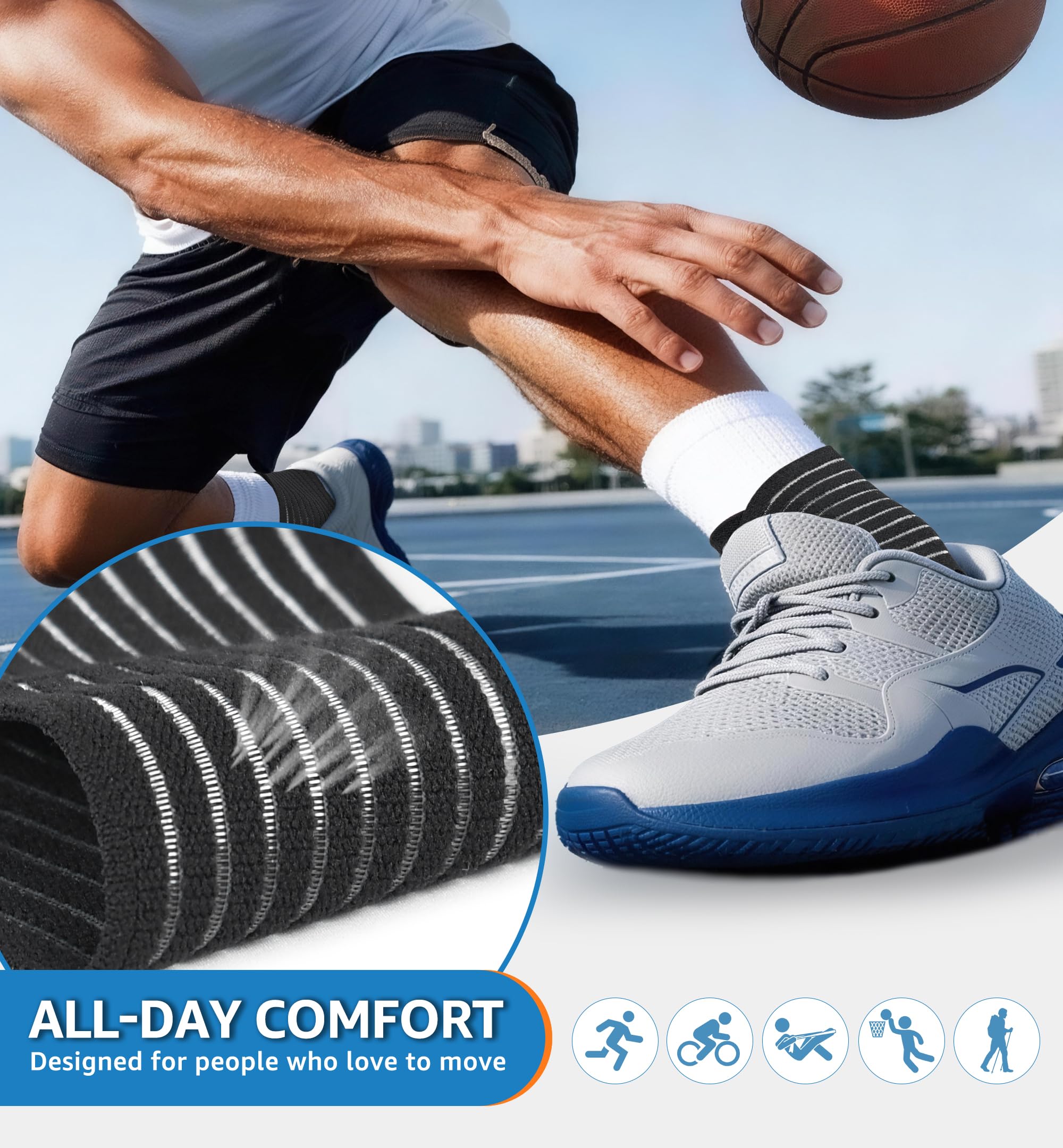 HGBOO tobillera en escena de ejercicio que mejora confianza al moverse