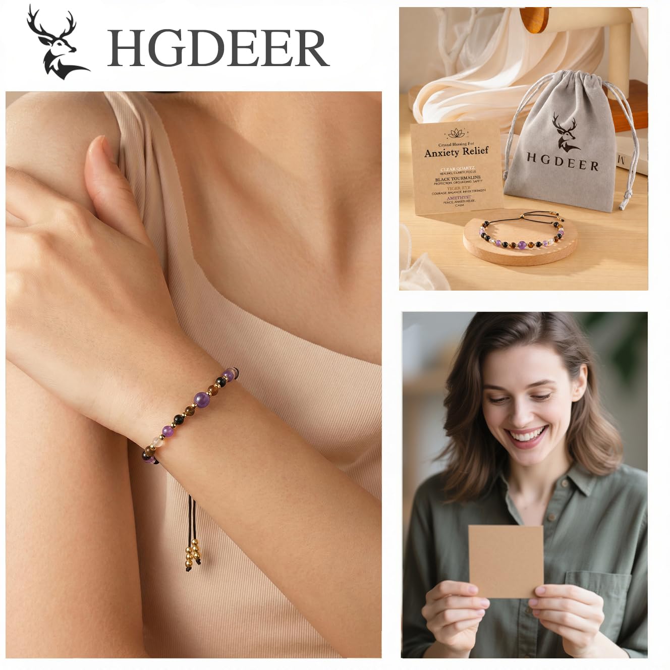 HGDEER comparación de talla en muñeca mostrando adaptabilidad cómoda