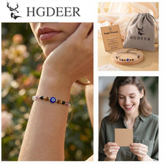 HGDEER comparación de tamaño junto a mano para referencia de ajuste