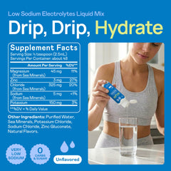 Hi-Lyte gotas en agua clara demostrando mezcla rápida y sin residuos