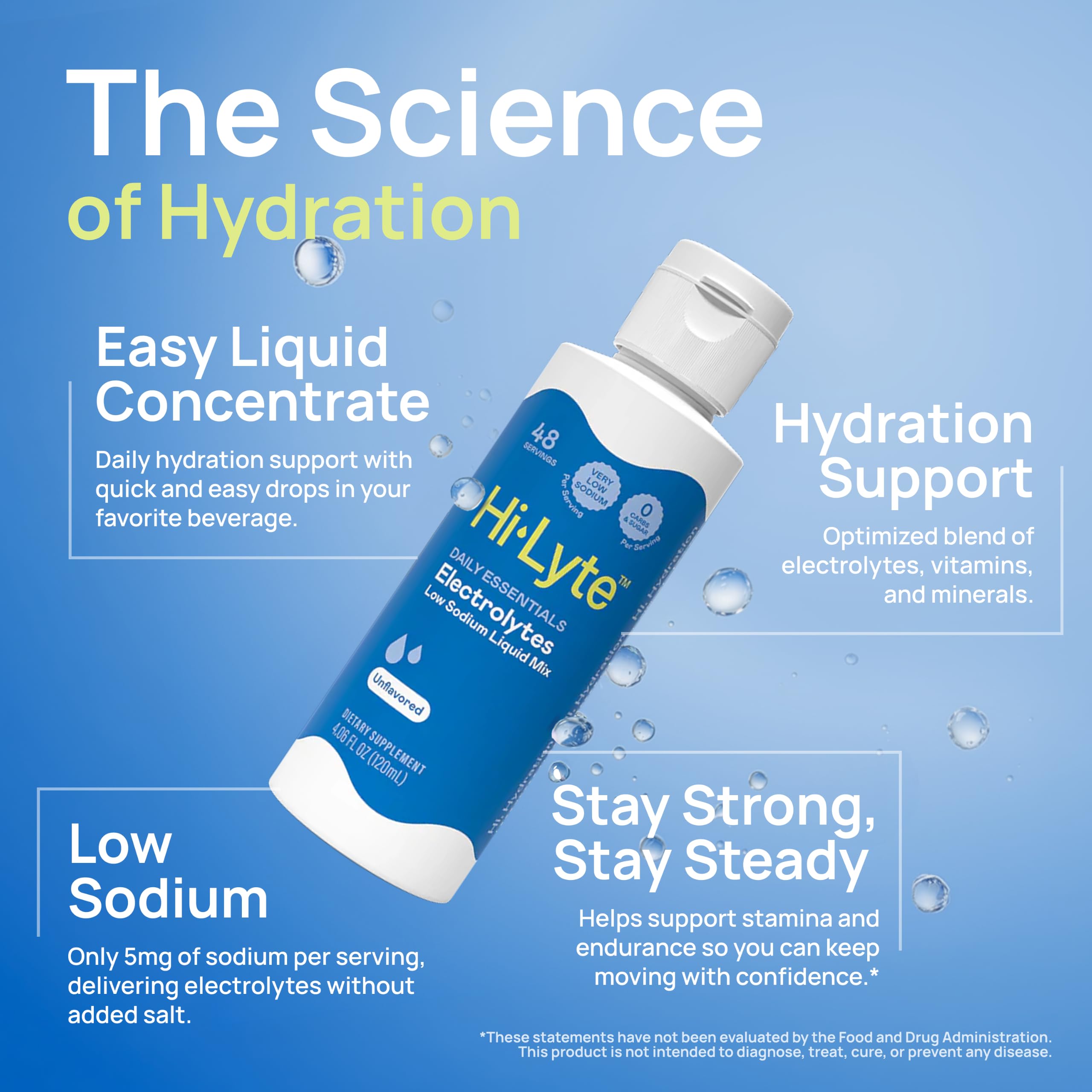 Hi-Lyte usándose en una botella de agua durante ejercicio para reponer minerales