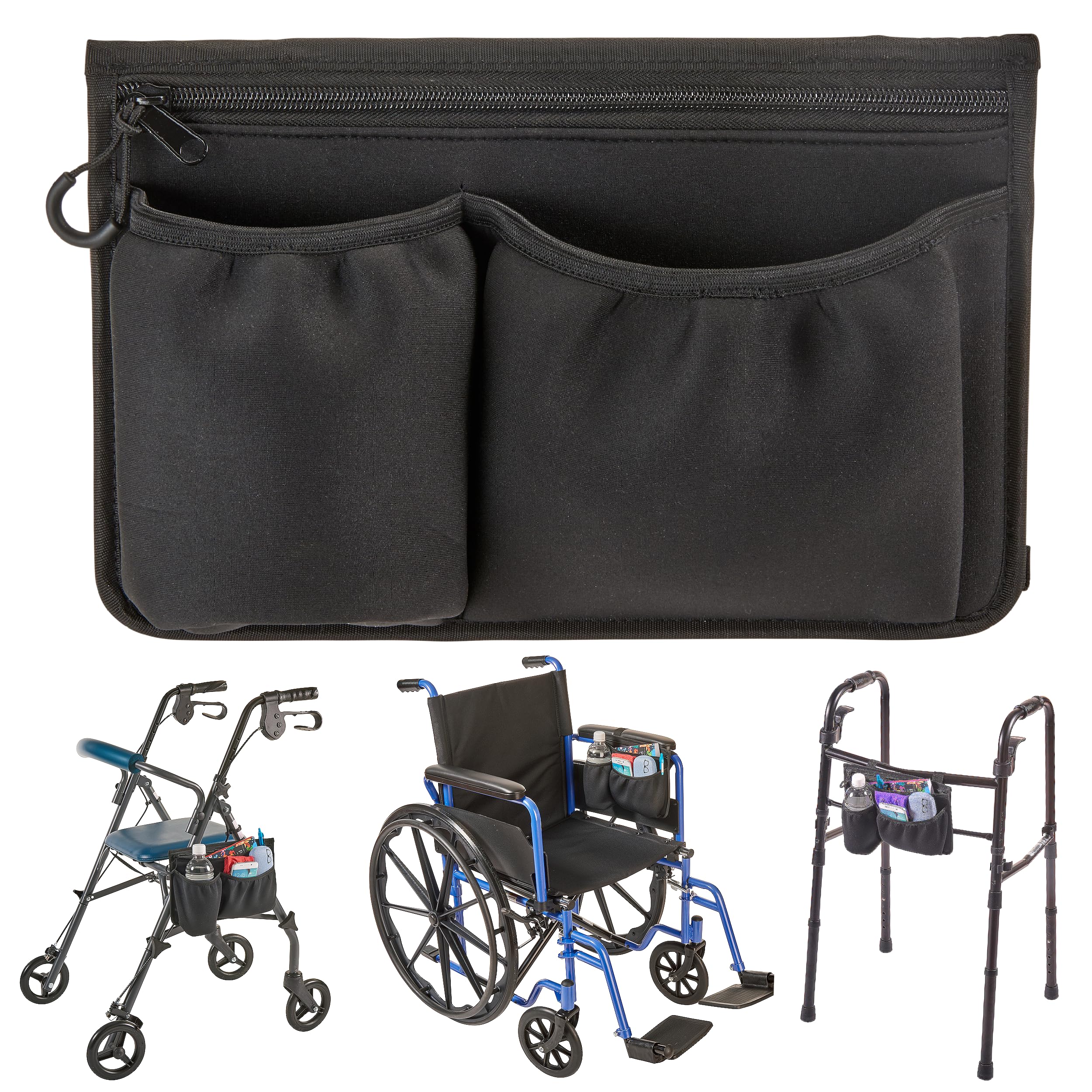 High Road bolsa lateral frontal mostrando compartimentos y beneficio organización