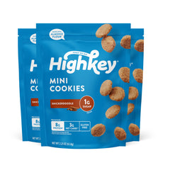 HighKey empaque frontal snickerdoodle, opción baja en carbohidratos
