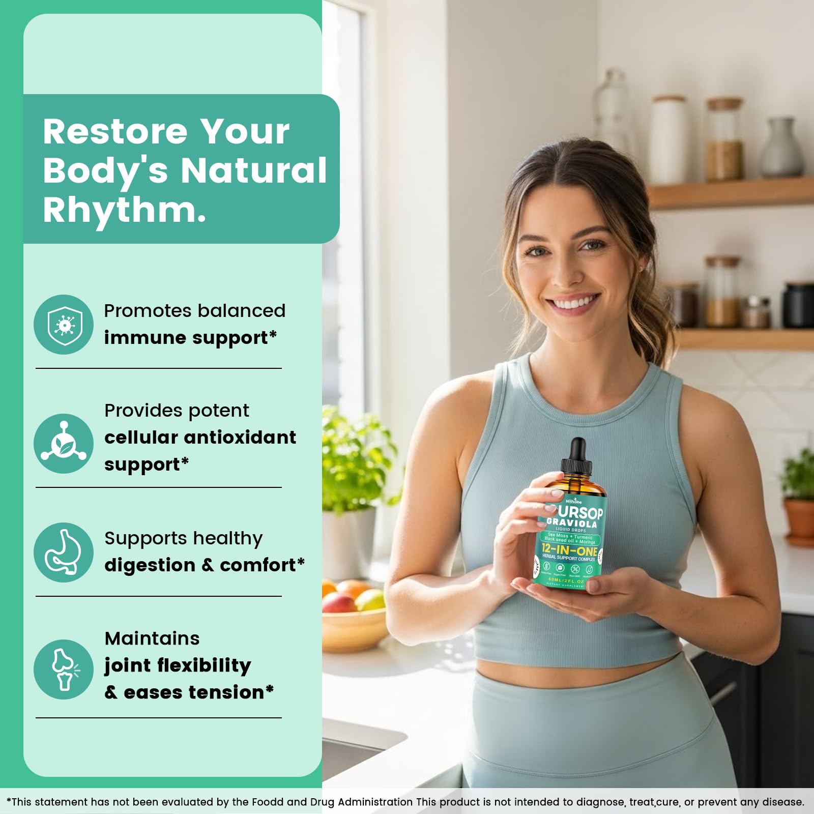 HIIHONE detalle de la etiqueta con ingredientes y certificaciones claras