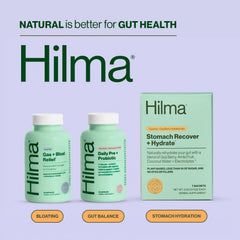 Hilma etiqueta nutricional en primer plano indicando transparencia de ingredientes
