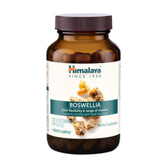 Himalaya frasco frontal mostrando cápsulas y beneficio de apoyo articular