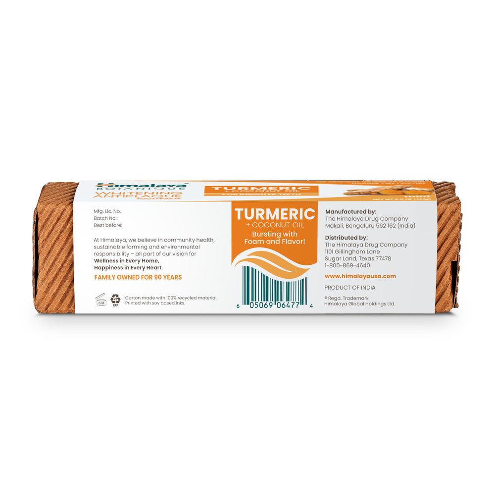 Himalaya tubo junto a regla para comparar tamaño, muestra rendimiento del pack