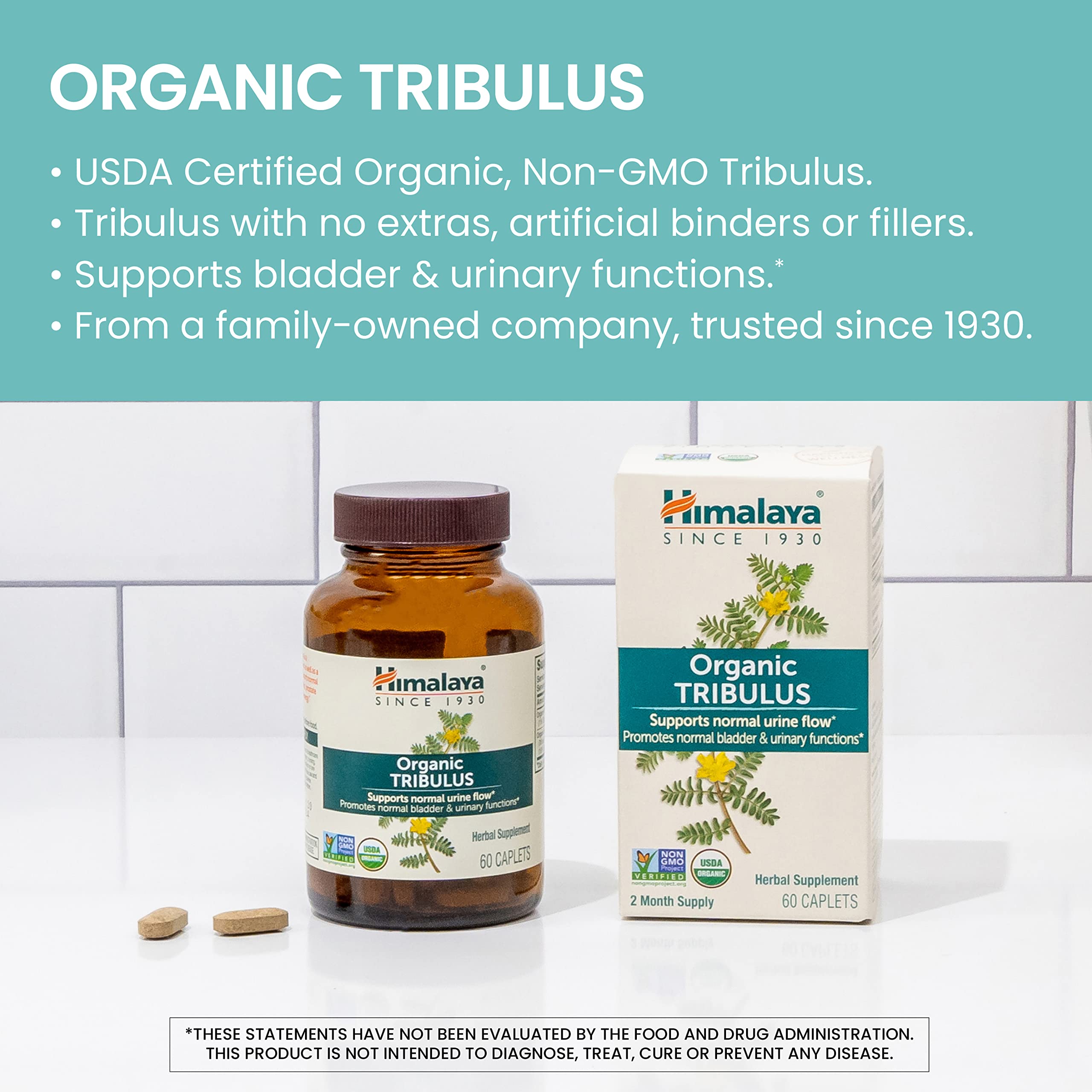 Himalaya caplet en mano para mostrar tamaño y dosificación práctica