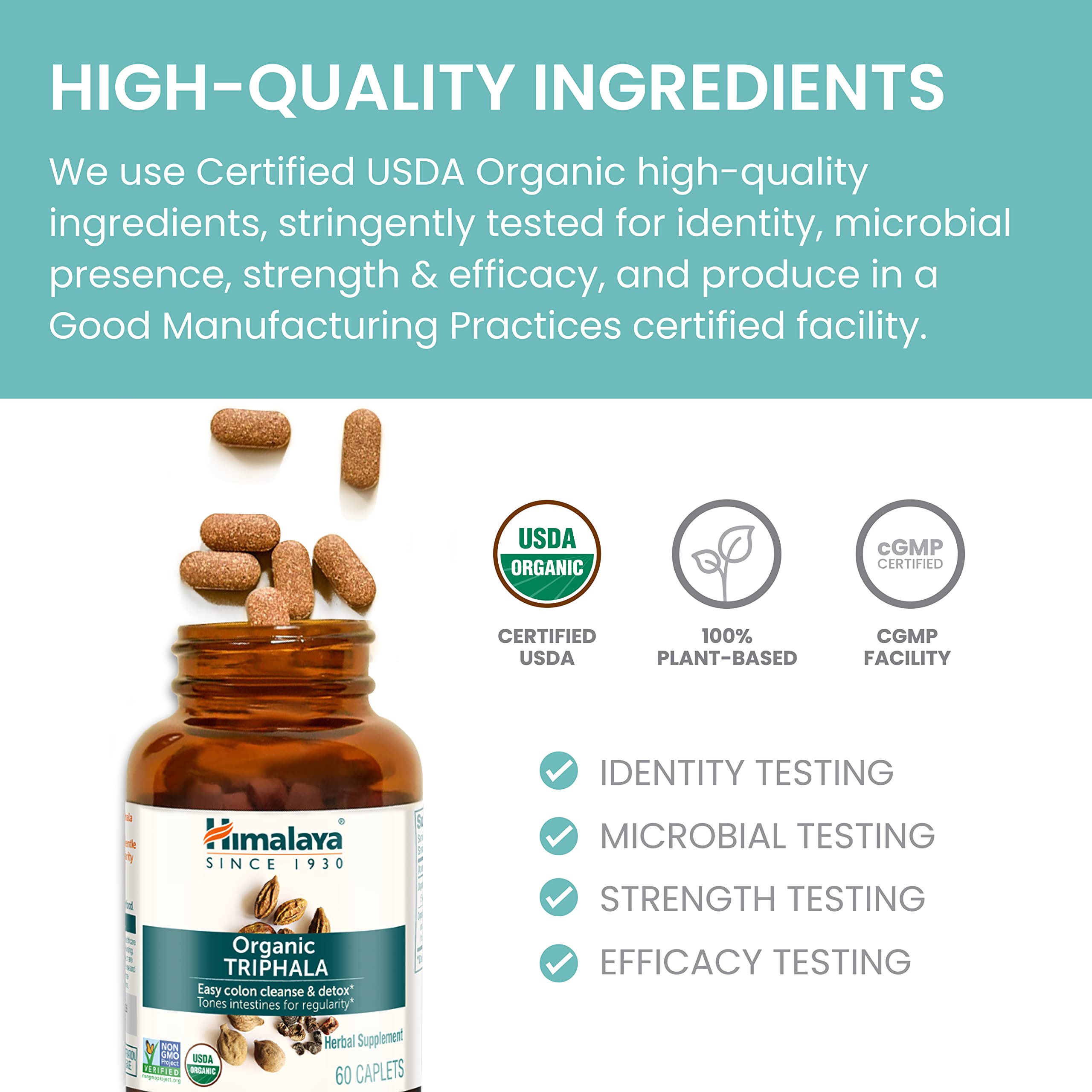Himalaya cápsula abierta con polvo mostrando ingredientes naturales concentrados