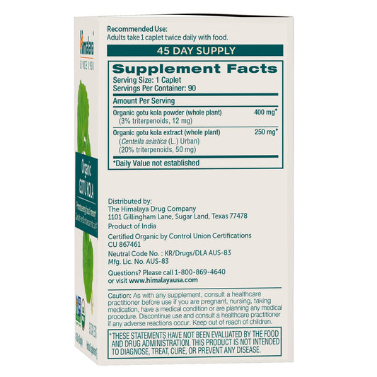 Himalaya cápsulas en mano indicando dosificación cómoda y portátil