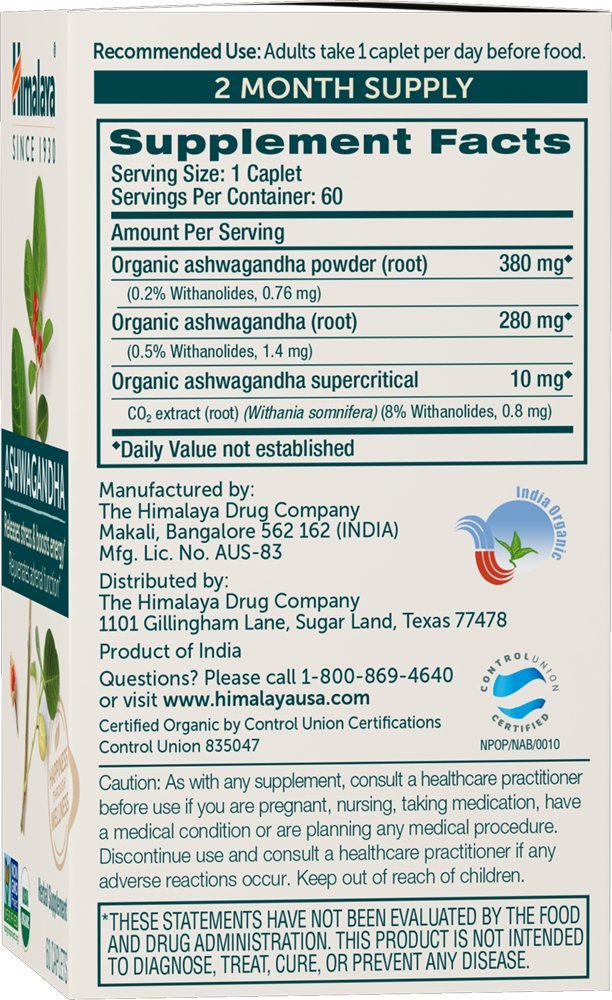 Himalaya sello USDA Organic visible para confirmar certificación orgánica
