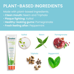 Himalaya tubo junto a manos para comparar tamaño práctico de 150 g