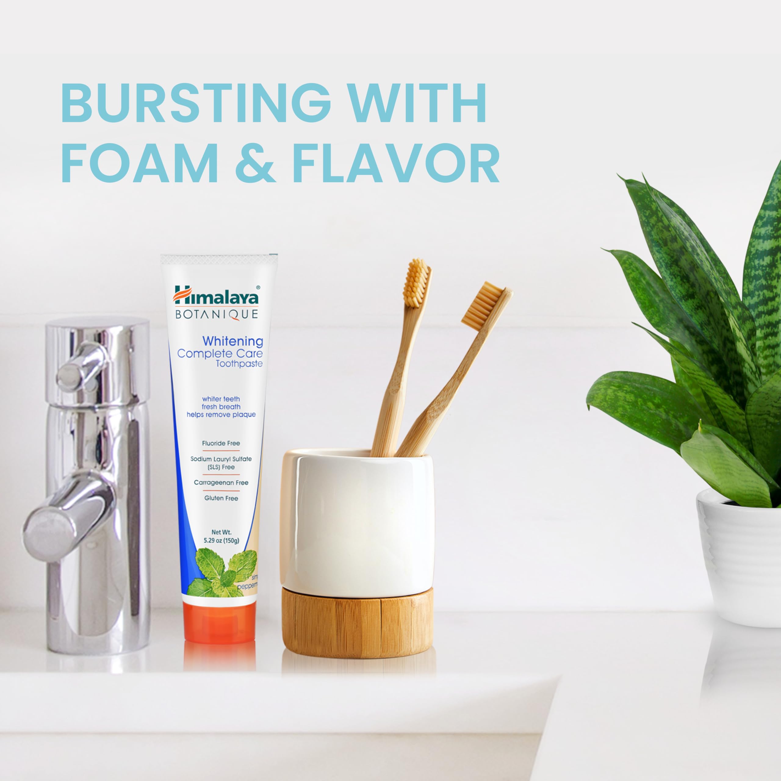 Himalaya tubo junto a objetos para comparar tamaño y duración