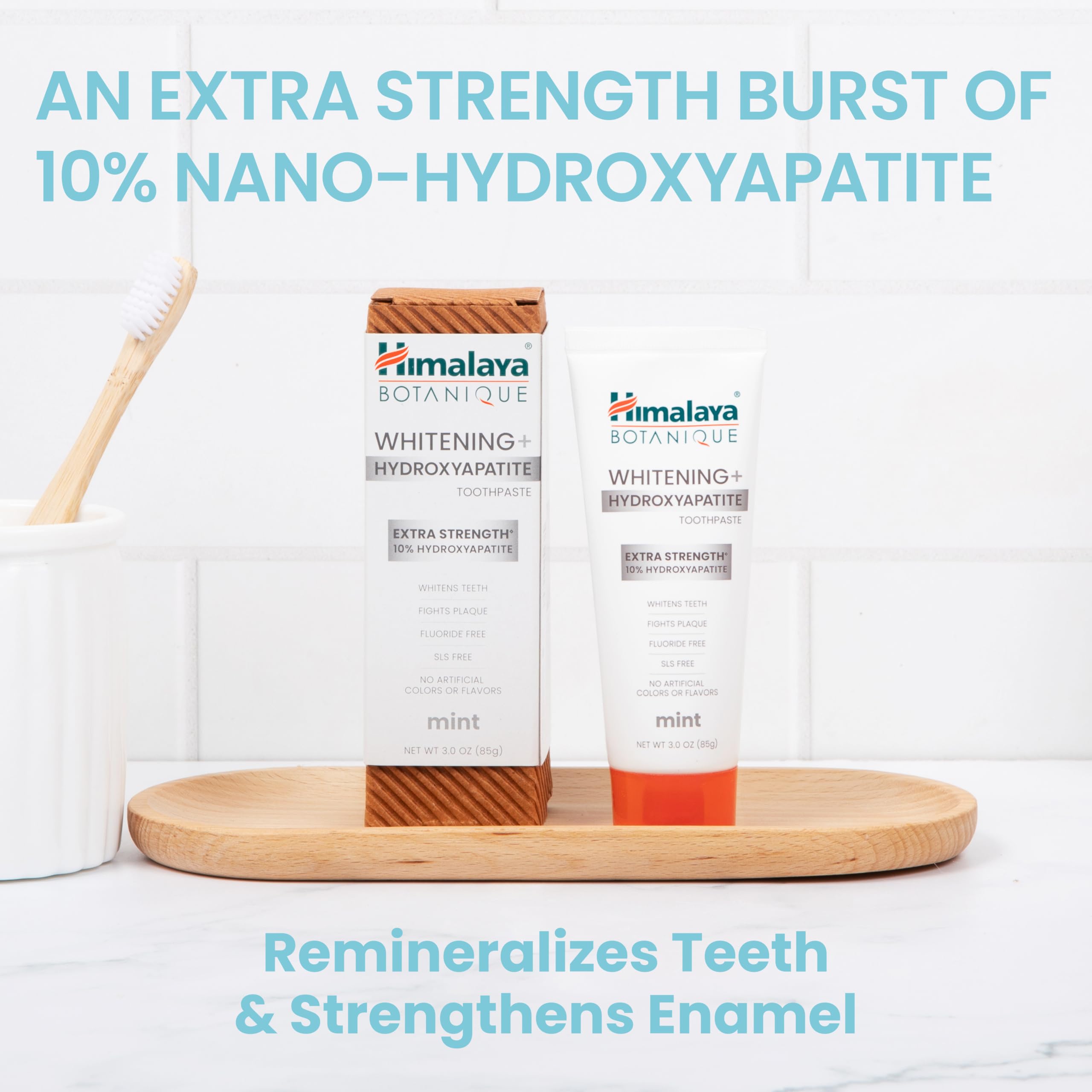 Himalaya primer plano hojas de menta indicando frescor natural y sabor