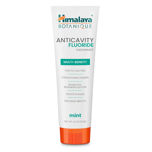 Himalaya imagen frontal del envase mostrando protección anticaries