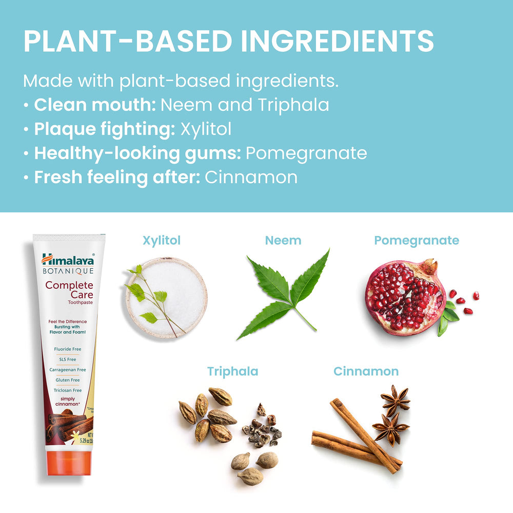 Himalaya etiqueta con ingredientes botánicos para transparencia