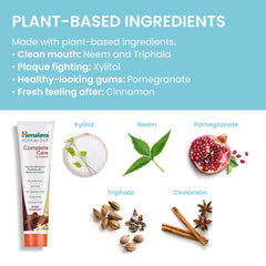 Himalaya etiqueta con ingredientes botánicos para transparencia