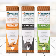 Himalaya etiqueta con ingredientes botánicos y ventajas sin aditivos