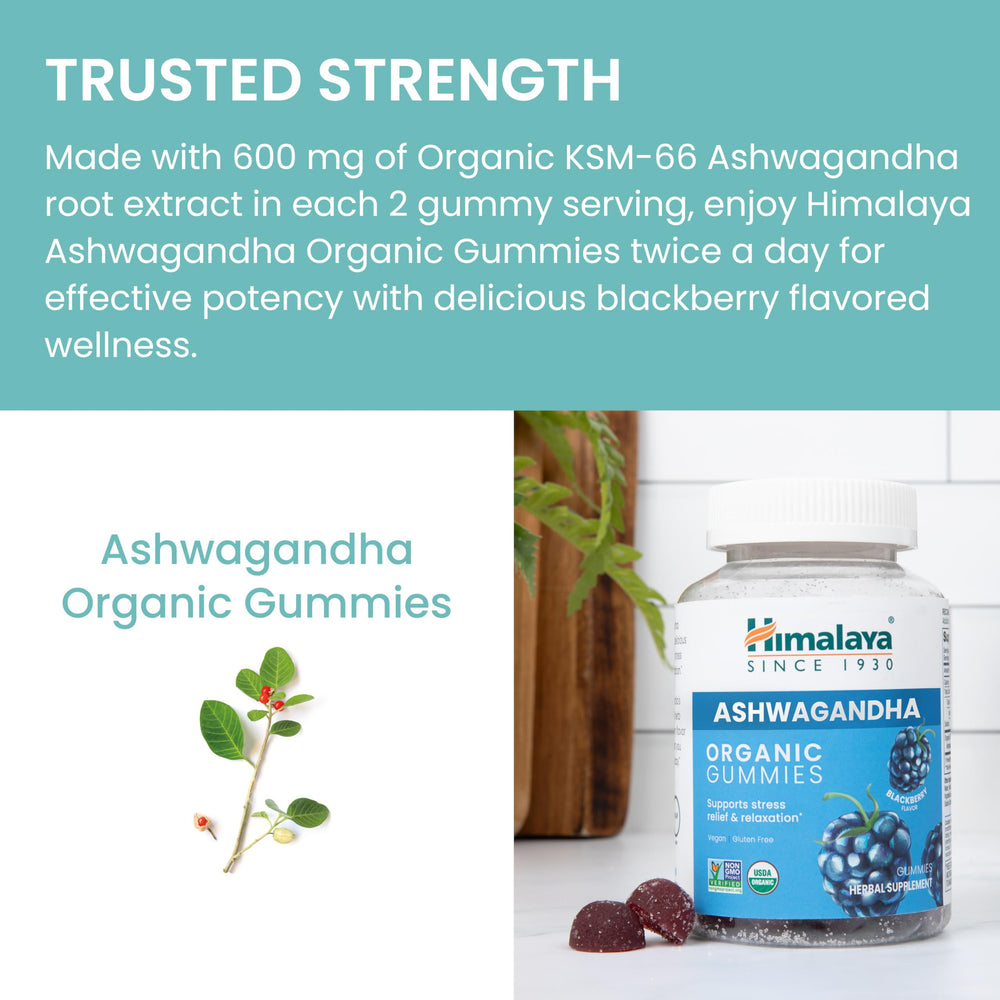 Himalaya etiqueta nutricional y lista de ingredientes mostrando certificaciones orgánicas