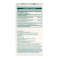 Himalaya frasco abierto con caplets visible para rápida identificación y uso