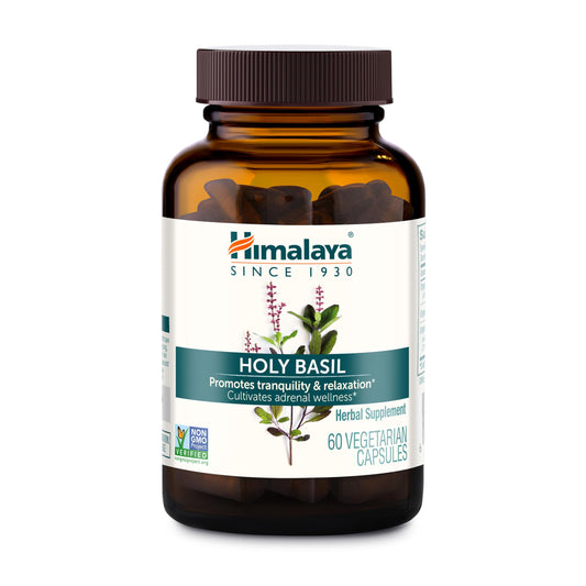 Himalaya frasco frontal mostrando etiqueta y beneficios visibles
