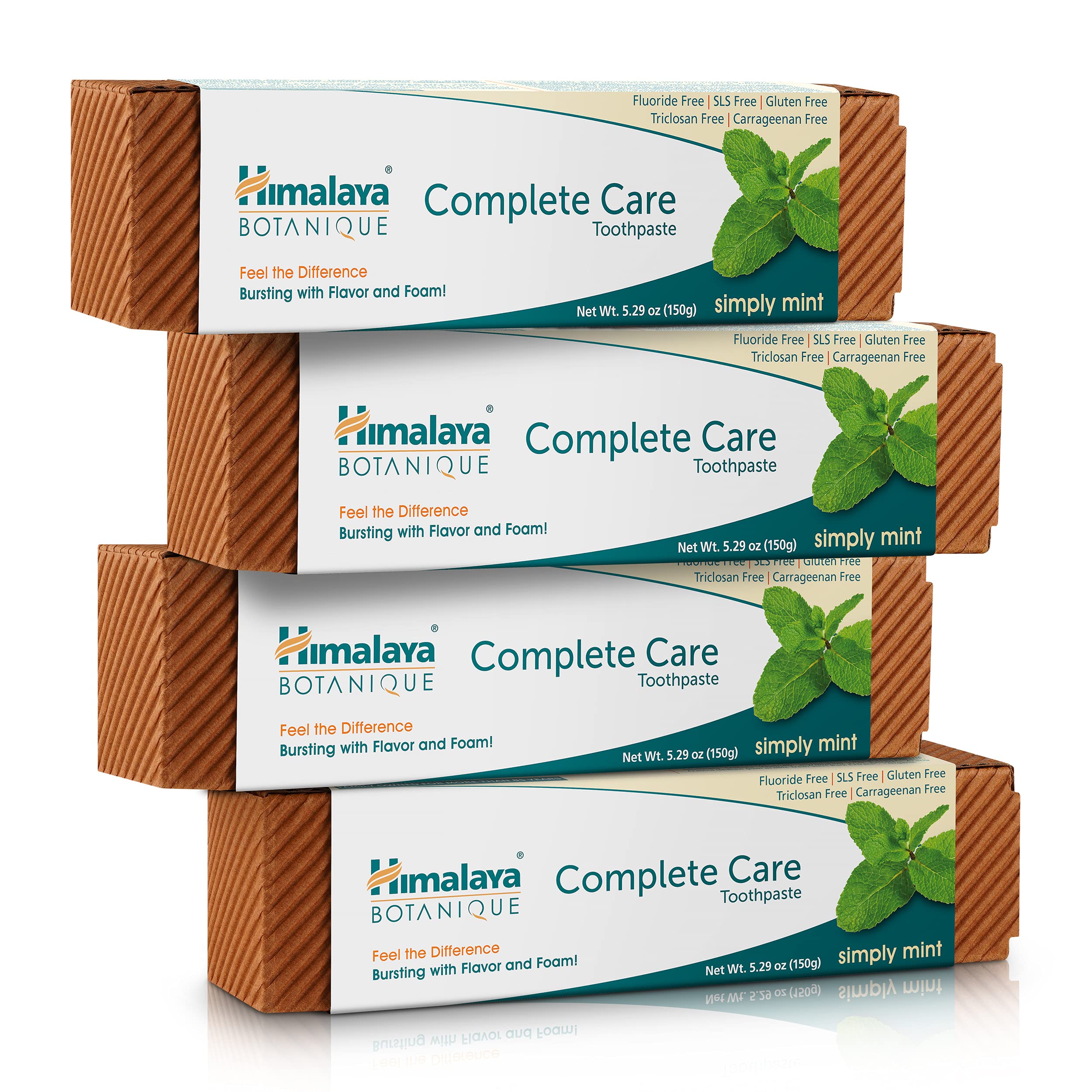 Himalaya frente del empaque mostrando pack de 4 y beneficio natural