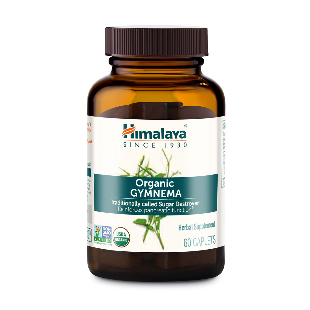 Himalaya envase frontal con Gymnema 700 mg, presentación clara y confianza
