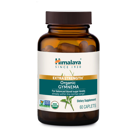 Himalaya frontal del envase mostrando la etiqueta y beneficio orgánico