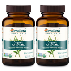 Himalaya envase frontal de Gymnema 700 mg con etiqueta orgánica y beneficios claros